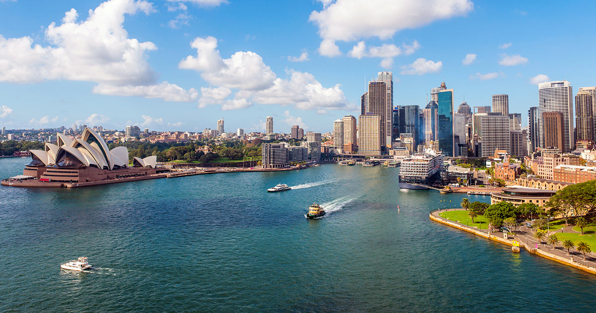Sydney Harbour and city