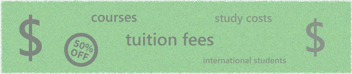 Tuition fees for international students at Australian universities.